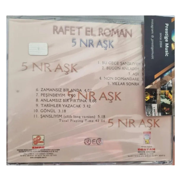 Rafet El Roman - 5 Nr Aşk ( CD ) Destan Müzik | Almanya | Stuttgart | Esslingen