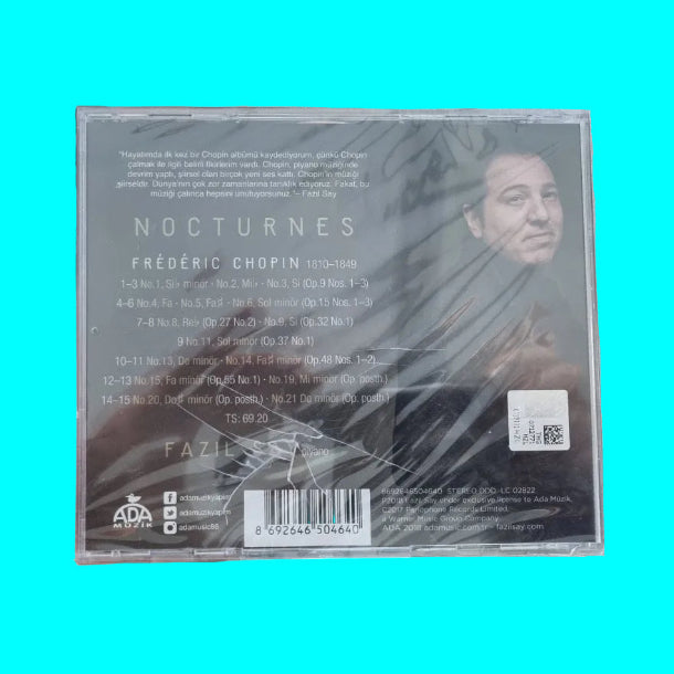 Fazıl Say - Chopin CD | Fazıl Say CHOPIN Nocturnes CD | Fazıl Say Piyano | CD