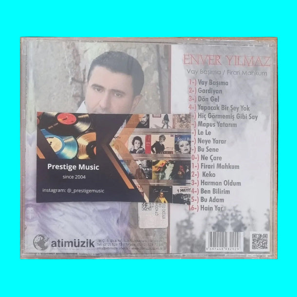 Enver Yılmaz - Vay Başıma - Firari Mahkum ( CD ) Arabesk | CD