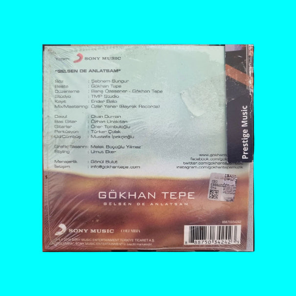 Gökhan Tepe - Gelsen De Anlatsam | CD  (Türkçe | Türk popu | CD| CD'ler)