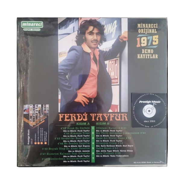 Ferdi Tayfur - 1975 Demo Kayıtlar Minareci (Plak) LP | Ferd i Tayfur 1975 Plak | Schallplatte | LP|