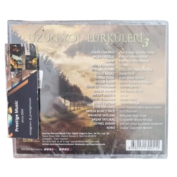 Uzun Yol Türküleri - Uzun Yol Türküleri 3 (CD)Türkische Volksmusik |Türk Halk Müziği | CD | CDs