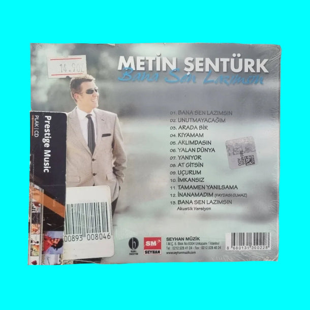 Metin Şentürk- Bana Sen Lazımsın (CD) Türkçe | Arabesk | CD