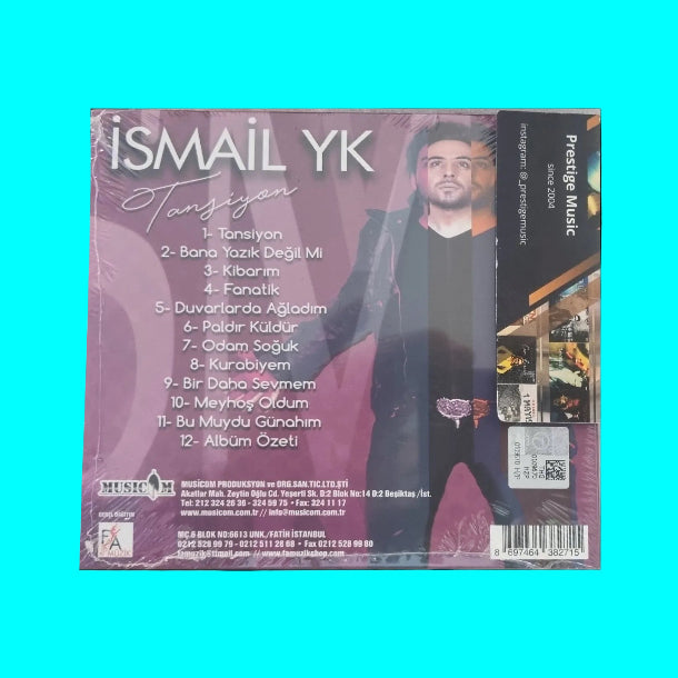 İsmail YK CD'si | İsmail YK-|Tansiyon (CD) Türkçe Pop CD
