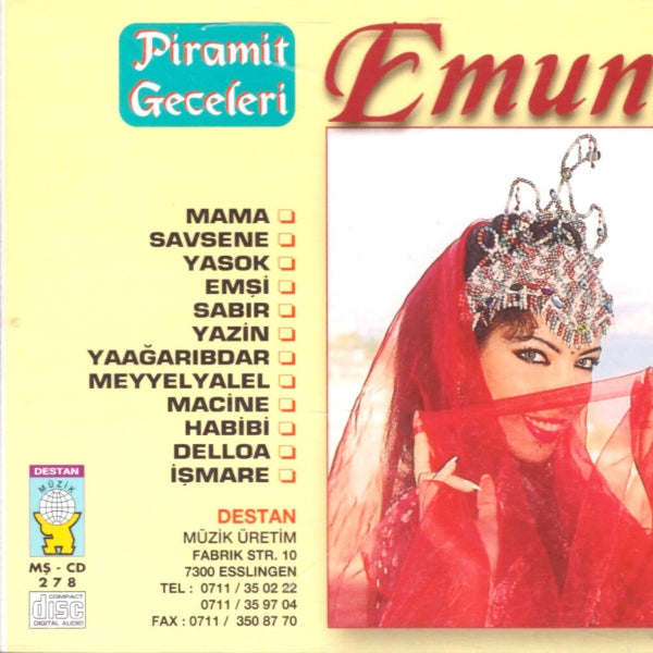 Emune – Piramit Geceleri 1993 CD | DESTAN Müzik | Almanya | Türkçe CD