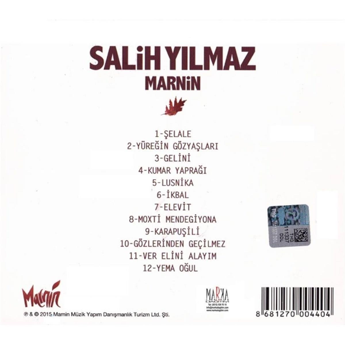 Salih Yılmaz- Marnin (CD)Karadeniz Halk Müzik CD