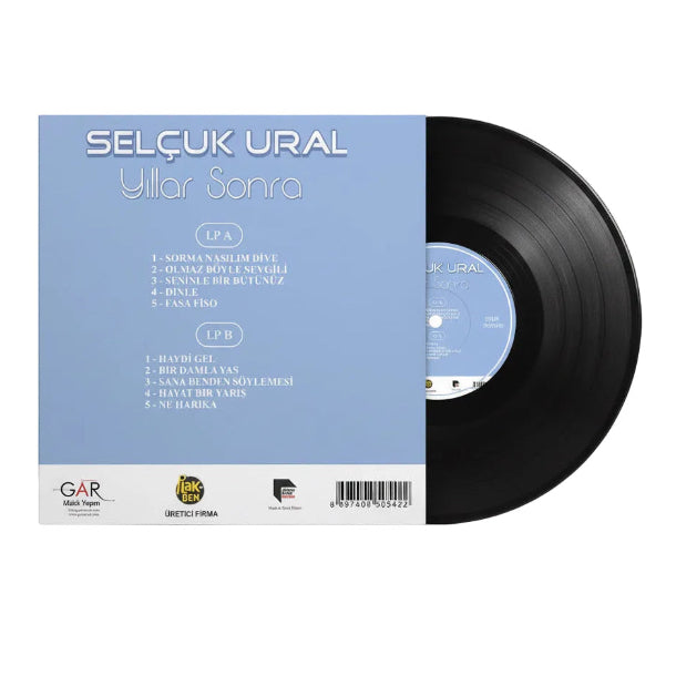 Selçuk Ural - Yıllar Sonra (Plak)Selçuk Ural Yıllar Sonra Plak | Türkçe pop | Türkischer pop | LP
