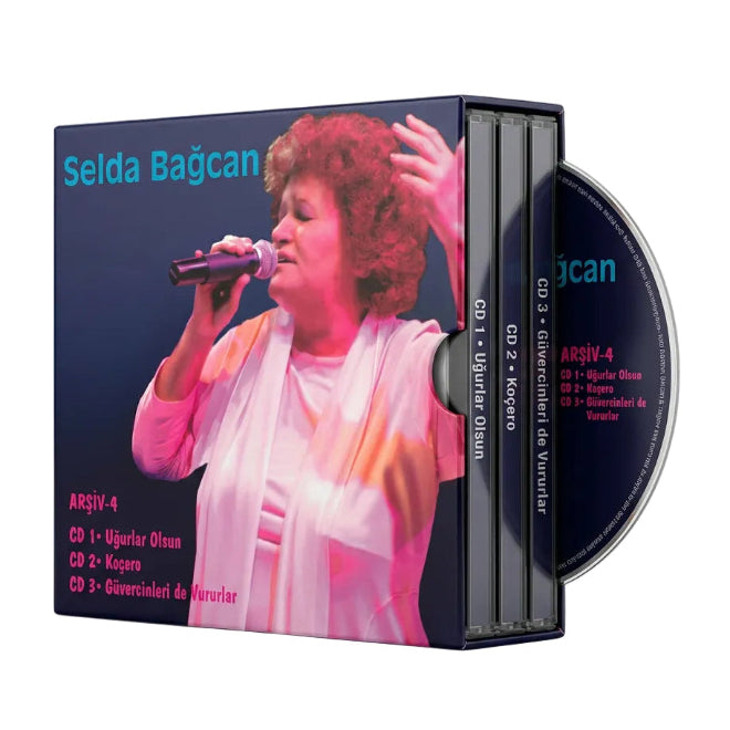 Selda Bağcan - Arşiv 4 Box Set ( 3 CD ) (CD) Selda Bağcan | Arşiv | CD | Uğurlar Olsun | Koçero | Güvercinleri de Vurular | CD