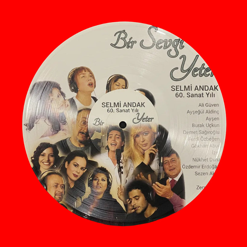 Selmi Andak - 60. Sanat Yılı / Bir Sevda Yeter (Çeşitli Sanatçılar) (2 Plak) Selmi Andak 60. sanat yılı plak