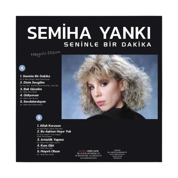 Semiha Yankı - Seninle Bir Dakika (Hayırlı Olsun) Plak | Renkli Log Play | Schallplatte | LP