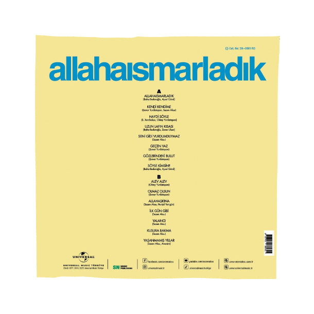 Sezen Aksu - Allahaısmarladık (Plak)Sezen Aksu - Allahaısmarladık Plak | Schallplatte | LP