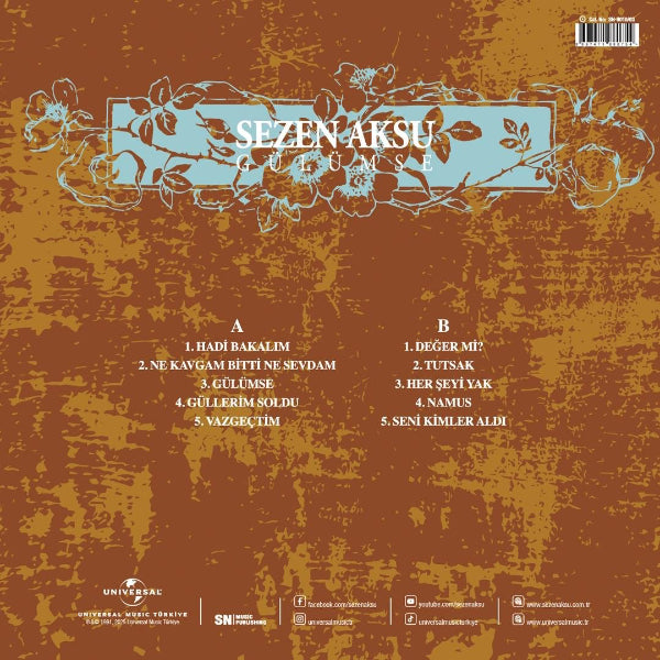 Sezen Aksu Plak - Gülümse (Plak) Schallplatte | LP