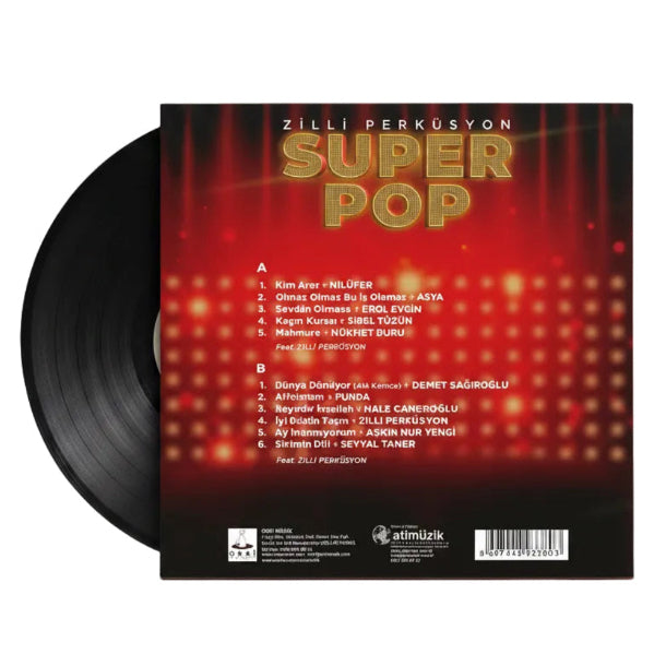 Süper Pop - Çeşitli Sanatçılar Plak | Türkçe | Türkisch | Türkischer | Pop | Plak | Schallplatte| LP