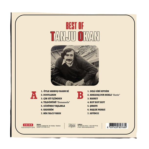 Tanju Okan - Best Of (Plak)Türk pop | müziği | Türk Hafif | Müziği | Plak | Schallplatte | LP
