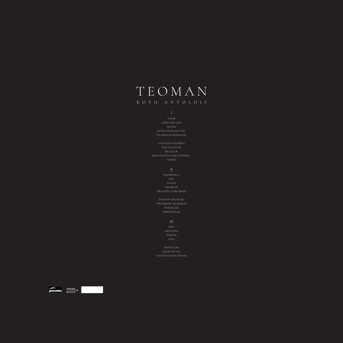 TEOMAN - KOYU ANTOLOJI - Record - Vinyl - Plak - Box Set - 3 LP