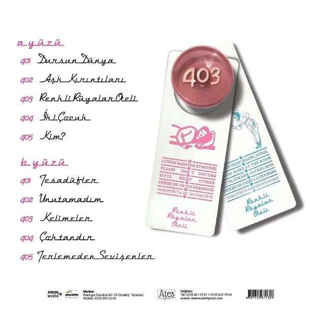 Teoman - Renkli Rüyalar Oteli (Plak) Türkçe | Kaynak | Plak | kayıt | LP