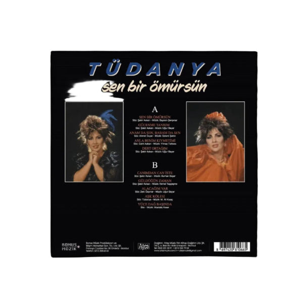 Tüdanya - Sen Bir Ömürsün (Plak) Arabeske | Arabesk | Müzik | Plak | Schallplatte | LP