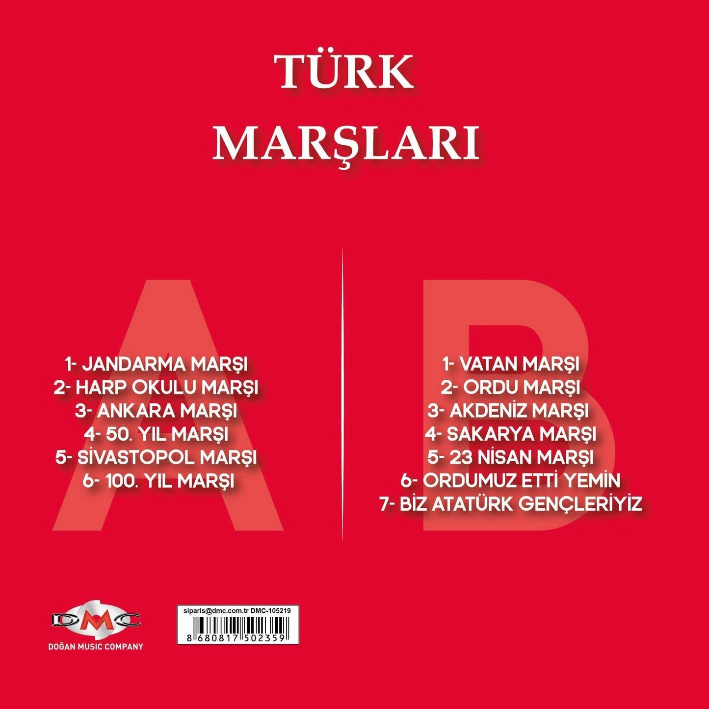 Türk Marşları -Türk Marslari(Plak)Schallplatte