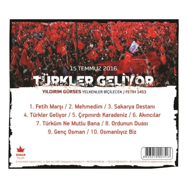 Türkler Geliyor - Yıldırım Gürses (CD) Yıldırım Gürses | CD | Türkler Geliyor CD