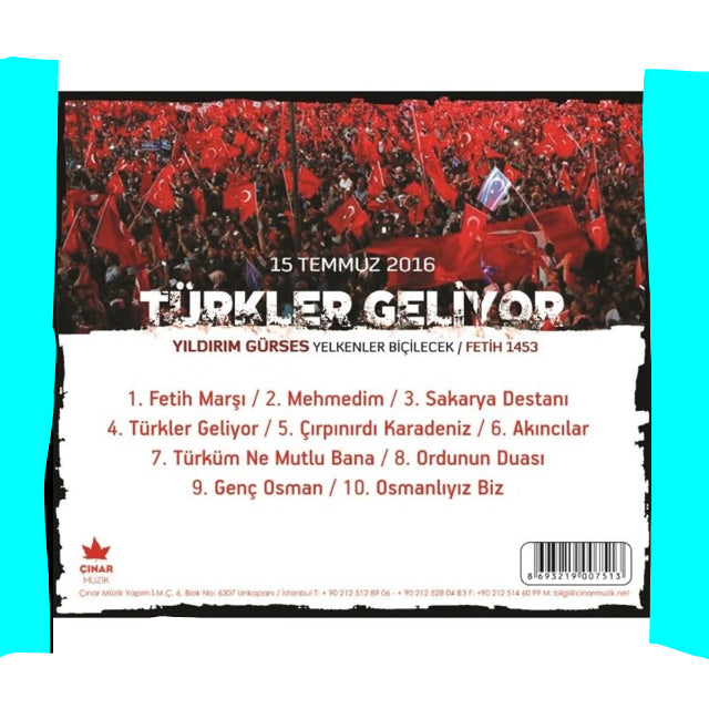Türkler Geliyor - Yıldırım Gürses (CD) Yıldırım Gürses | CD | Türkler Geliyor CD