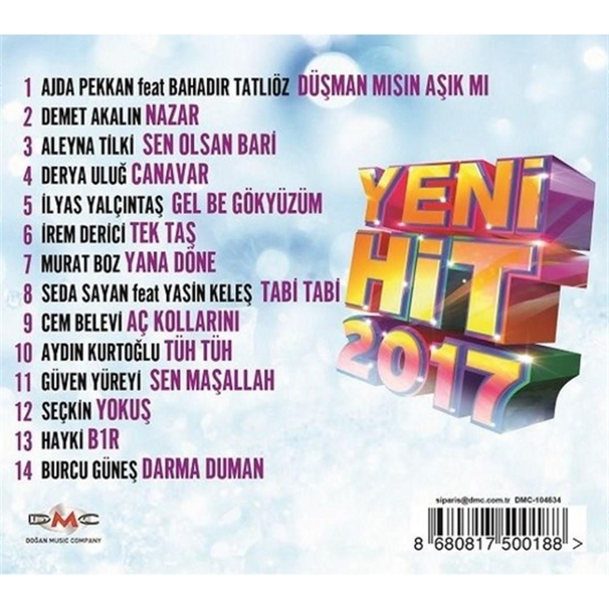 DMC/Yeni Hit 2017-Çeşitli Sanatçılar(CD)