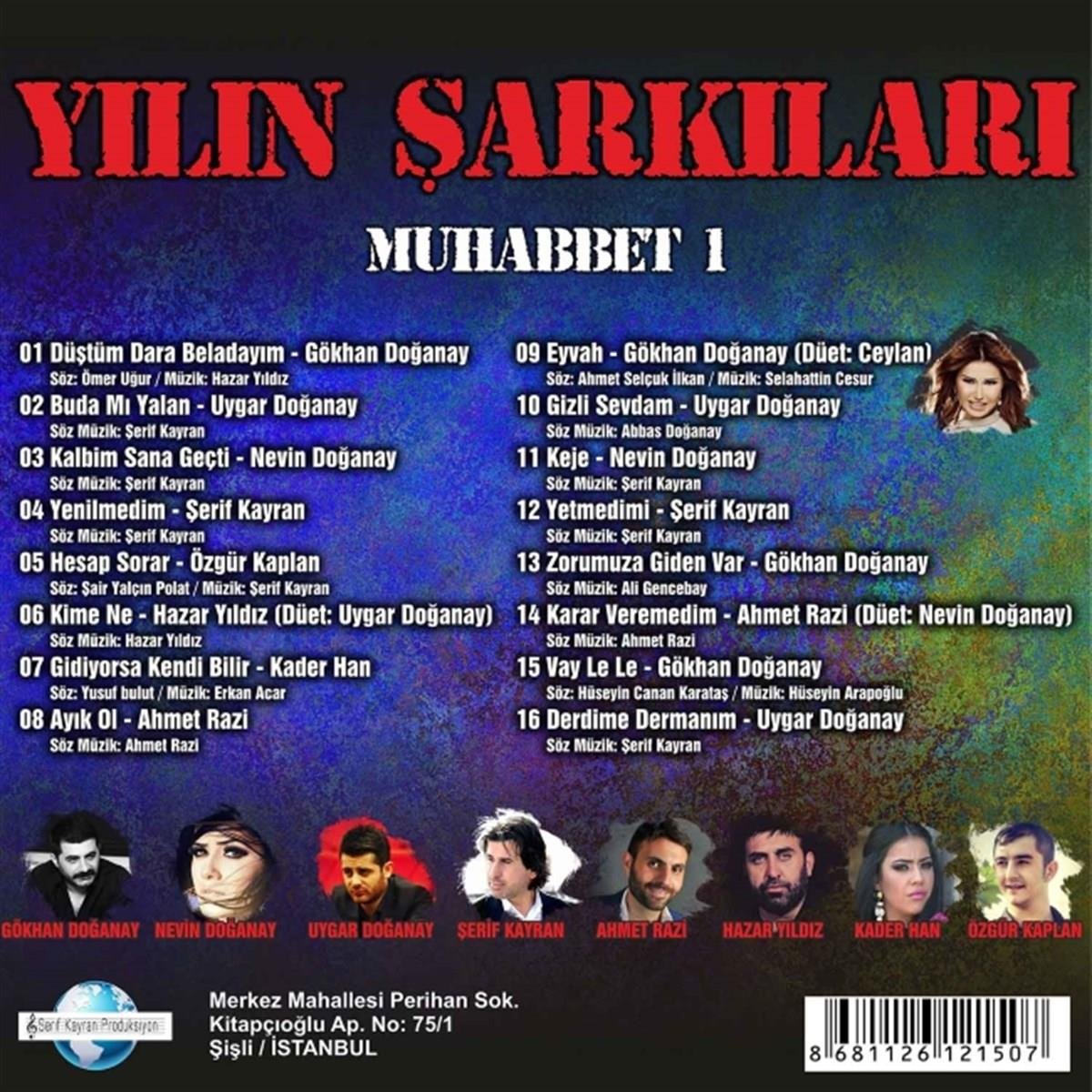 YILIN SARKILARI - Muhabbet 1 - CD