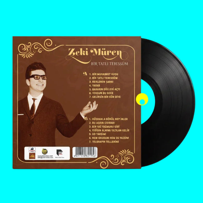 Zeki Müren Plak |Bir Tatlı Tebessüm (Türk Sanat | Sanat Müziği |Plak) vinil plak | LP