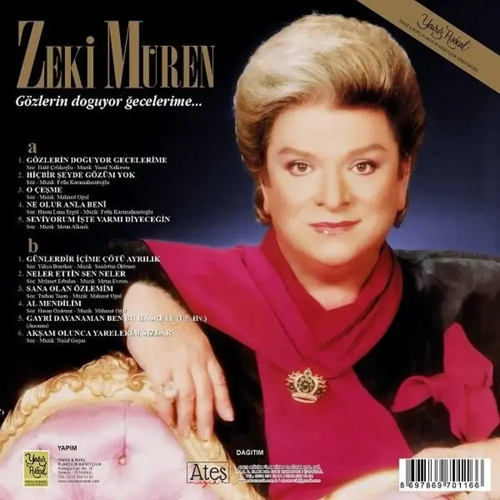 ZEKI MÜREN - Gözlerin Doguyor Gecelerime - plak - vinil - poster