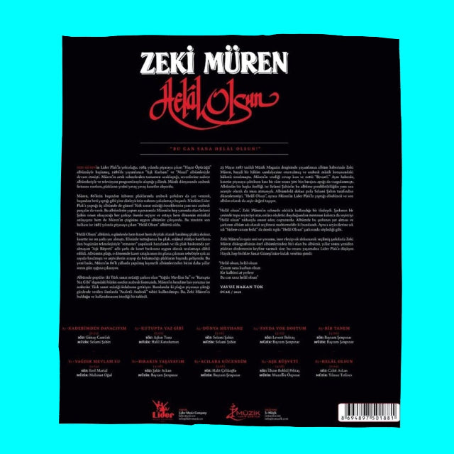 Zeki Müren - Helal Olsun Plak(Renkli Plak) Zeki Müren Helal Olsun (farbige Schallplatte) LP