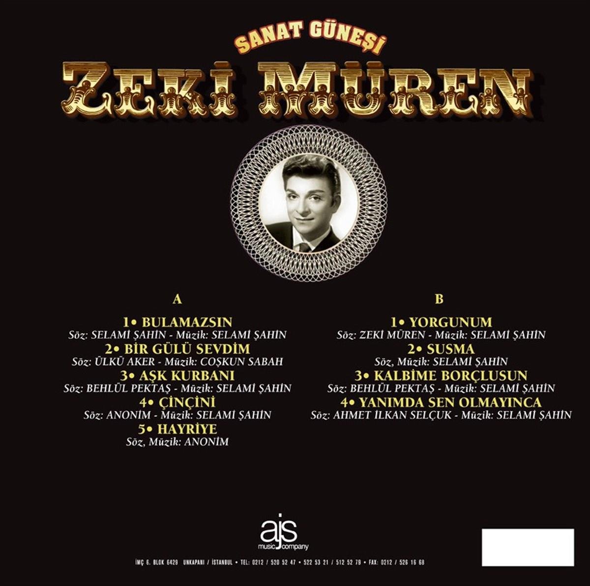 ZEKI MÜREN- SANAT GÜNESİ PLAK / RECORDS / VINYL -zeki müren- sanat günüsi plak